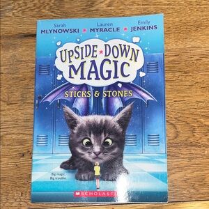 Scholastic Upside-Down Magic Book with Blue and Purple Cover